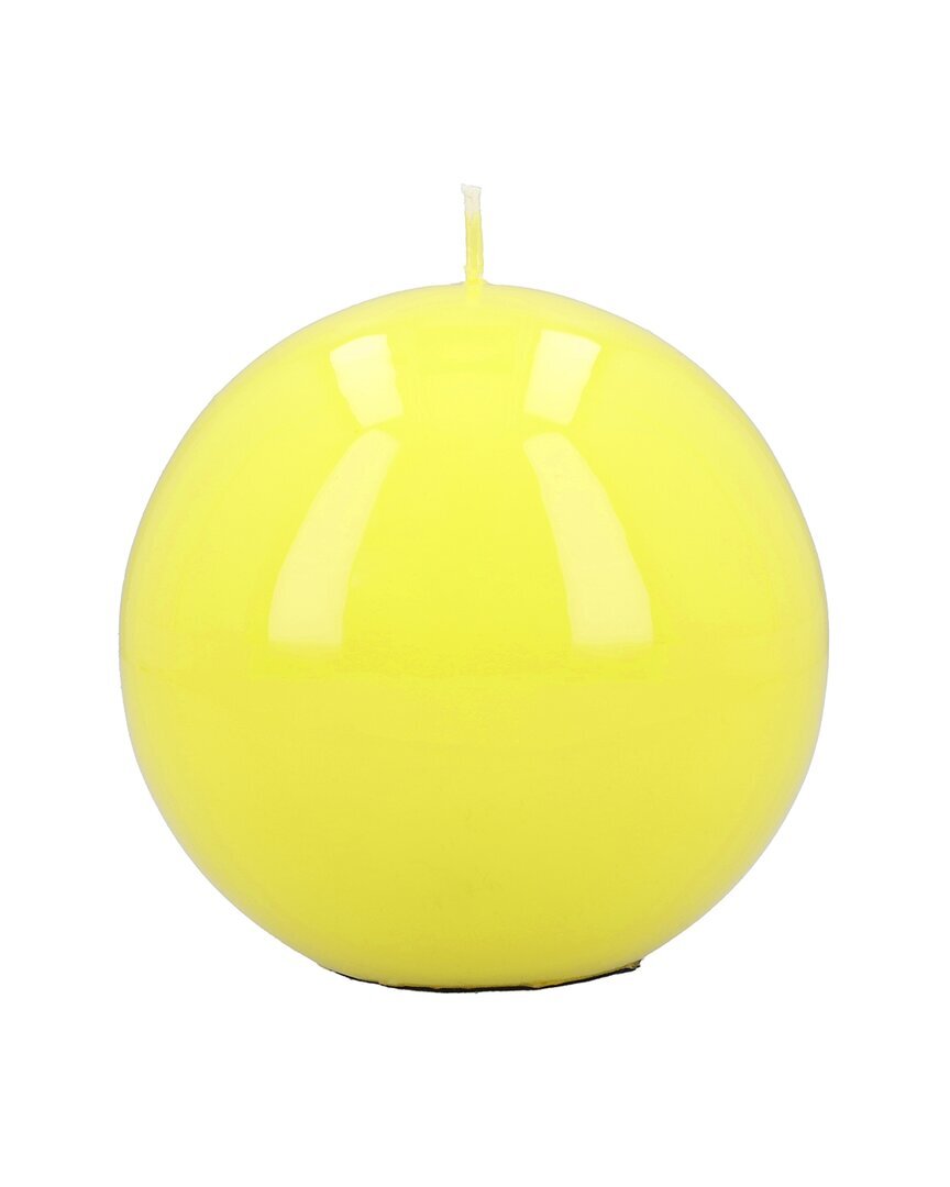 Декоративная свеча Graziani Meloria желтого цвета.