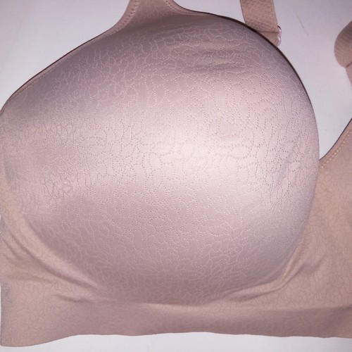 Secret Treasures Bra Full Figure Seamless Cushioned Straps Beige Wireless New - Picture 2 of 12