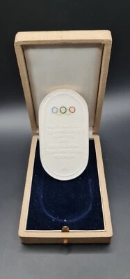 Olympic Games 1964 Tokyo GDR DDR German NOC Badge Participant's Plaquet Meissen - Bild 1 von 4