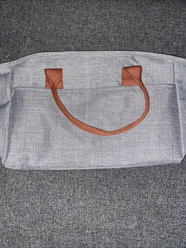 Insulated Lunch Bag Handbag Style Large Grey New W Tag - Picture 2 of 7