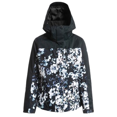 Brand New Womens Roxy Jetty Jacket True Black/Black Flowers 2023