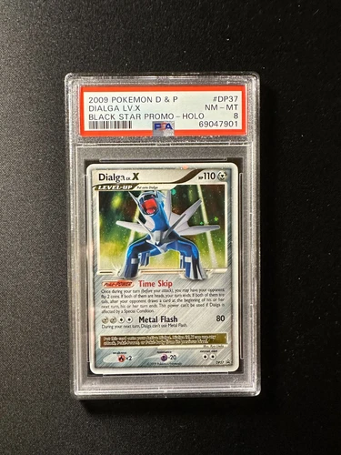 Dialga LV.X - DP37 - Ultra Rare Diamond & Pearl Promos PSA 8 NM-MT Pokemon Card