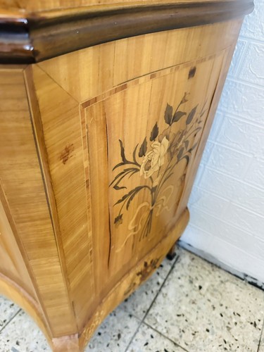 Sekretär mit Intarsien und Vitrinenschrank Antik Kommode Schreibtisch Vitrine - Bild 9 von 23