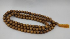 Sandalwood Mala 108 Prayer Beads Bracelet Buddhist Bead Necklace 10mm Meditation