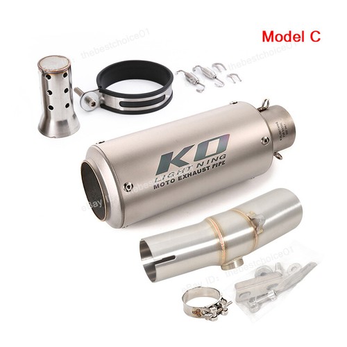 For Kawasaki ER6N ER650 2005-2011 ER6F EX650 Exhaust System Muffler Pipe Slip On - Picture 5 of 12