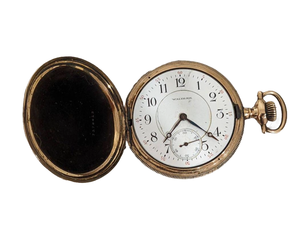 Waltham Pocket Watch Antique Junk Condition Not Working JUNK from Japan