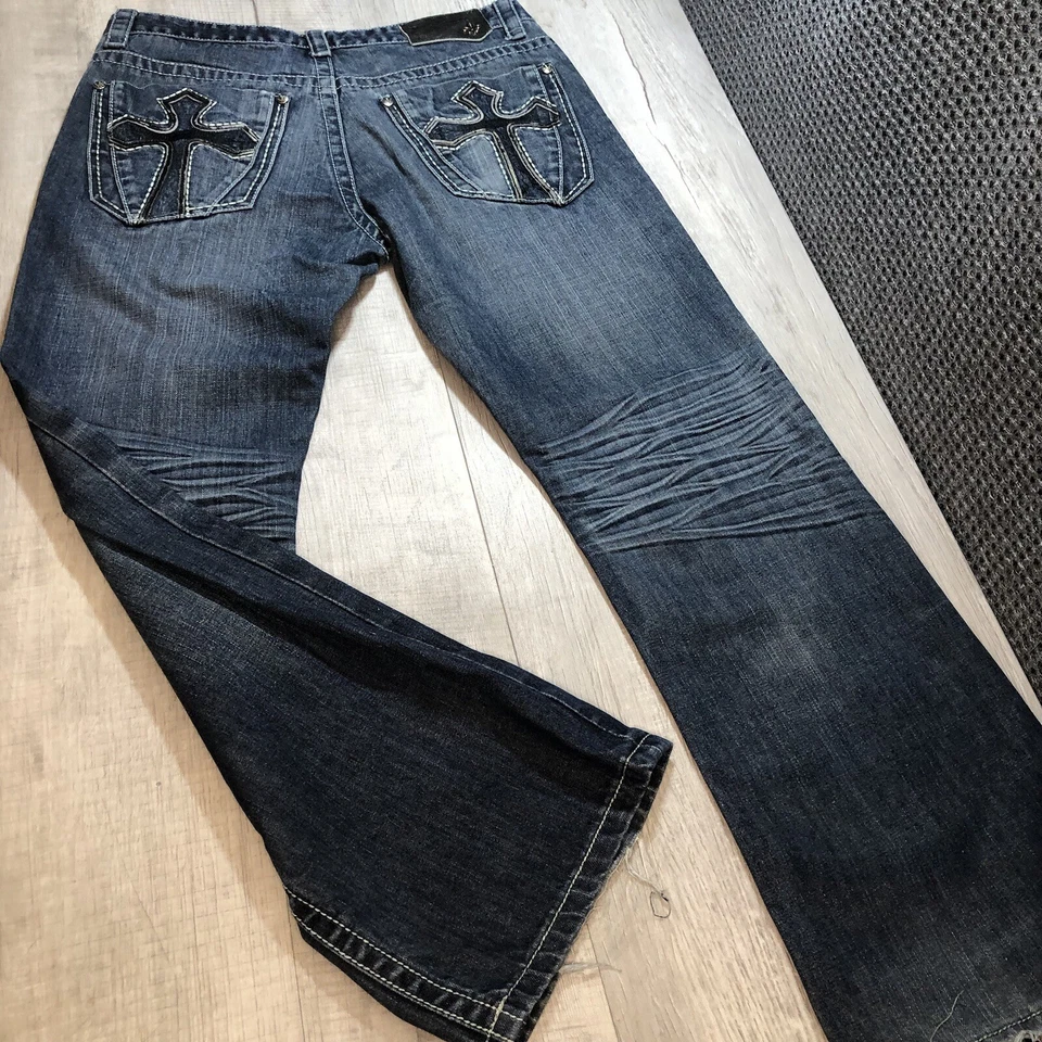 Jeans House Of Lords Premium Bordados/Cosidos Marca Talla 34 Foto 4 de 4