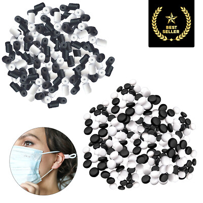 Kordelverschluss Knebel verstellbar Gesichtsmaske Kordelzug Silikon Knebel Schlösser Stopper