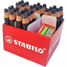 Whiteboard and Flipchart Markers - STABILO MARKdry - Classpack of 30 Black