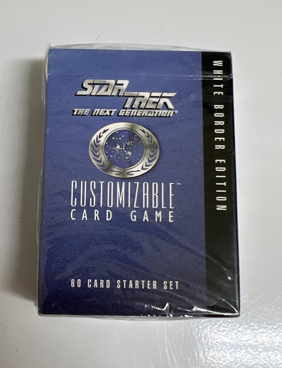 STAR TREK TNG Customizable Card Game 60 card starter LIMITED EDITION