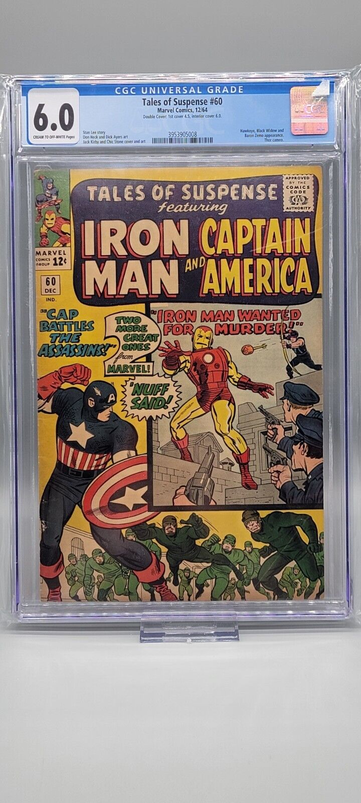 Tales of Suspense #60 CGC 6.0 DOUBLE COVER Jack Kirby Cover