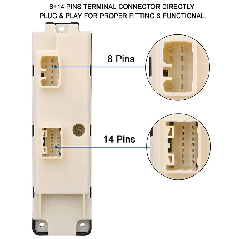 Master Window Control Switch for 04-12 Chevy Colorado /GMC Canyon /Hummer H3/H3T Foto 3 de 4
