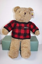 Vintage Woolrich Teddy Bear by Chrisha Playful Plush 1988 Stuffed Animal