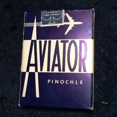 AVIATOR Pinochle Playing Cards ● Two New Sealed Pack ● Vintage ● Blue & Red - Picture 2 of 12