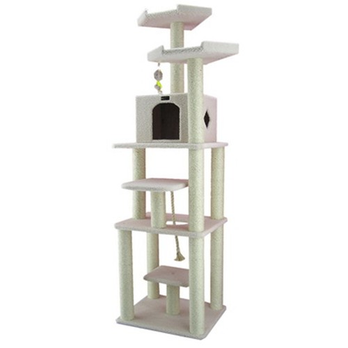 Armarkat Model B7801 Classic Cat Tree in Ivory, Jackson Galaxy Approved, Six Lev - Picture 2 of 10