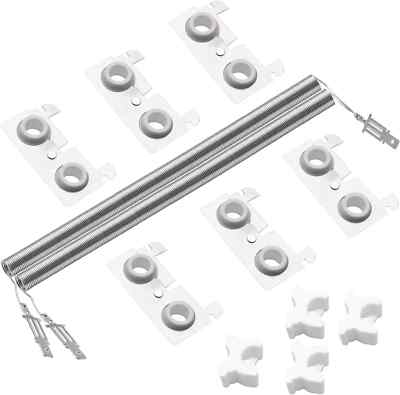 #ad Upgraded Dryer Heating Element Coils Kit WE11X10007 WE11M23 with 6 Ceramics Insu $29.78