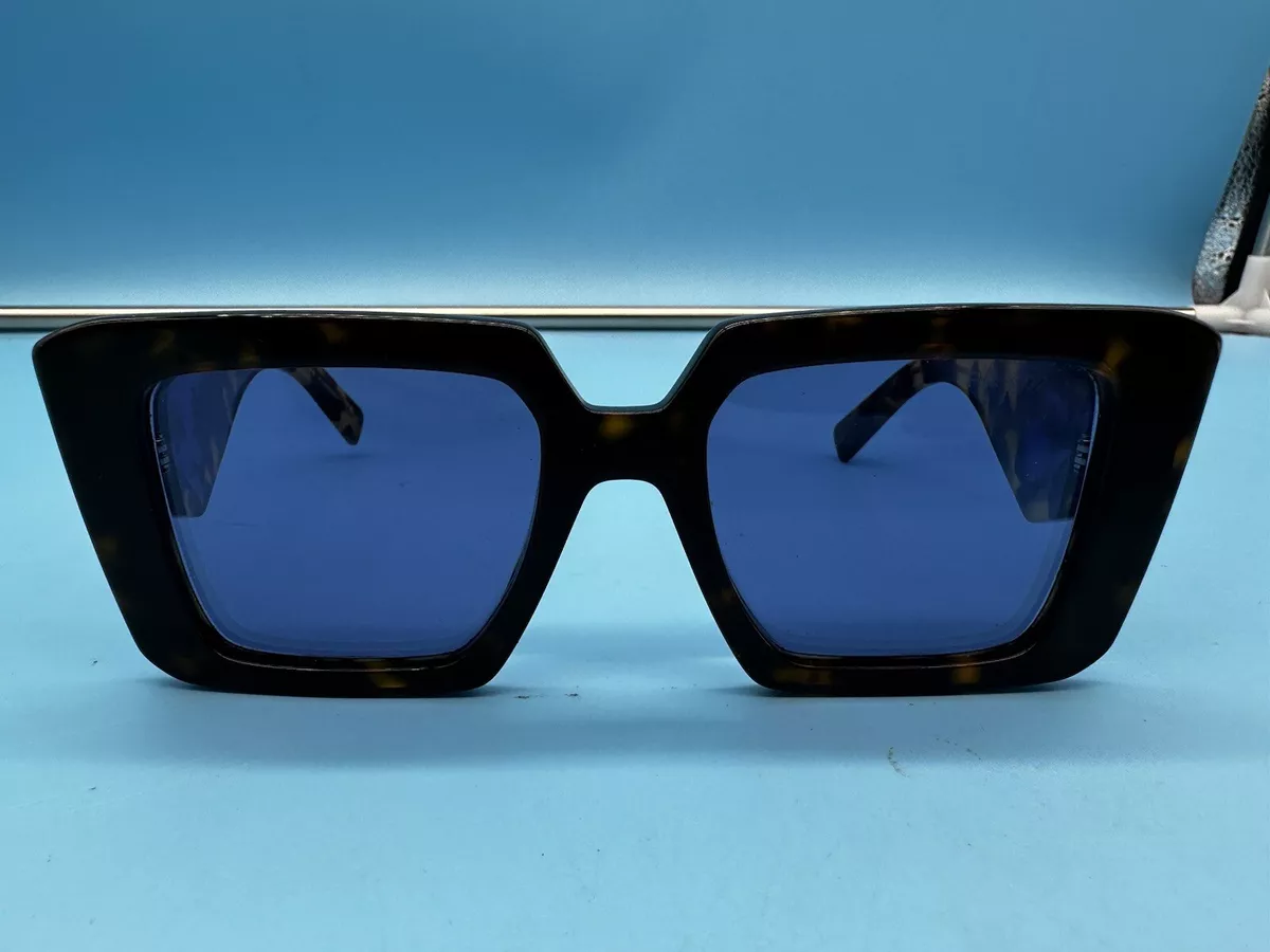 Prada blue top tortoise shell sunglasses