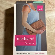 MEDIVEN Harmony 20-30 mmHg Compression Arm Sleeve Sand 2Y01804 Size IV NEW