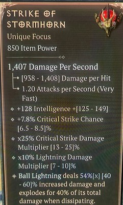 Diablo 4   Lord Of Hatred S13. 2 Maxroll Affixes Strike Of Stormhorn Unique