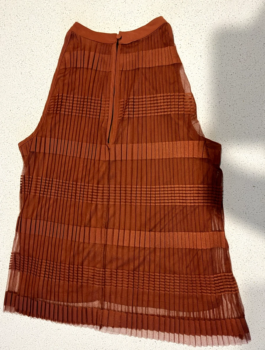 Vero Moda (designer) Terracotta slvless Top lined Sz XS 8/10