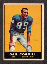 1961 Topps Gail Cogdill (RC) #32 Detroit Lions VG