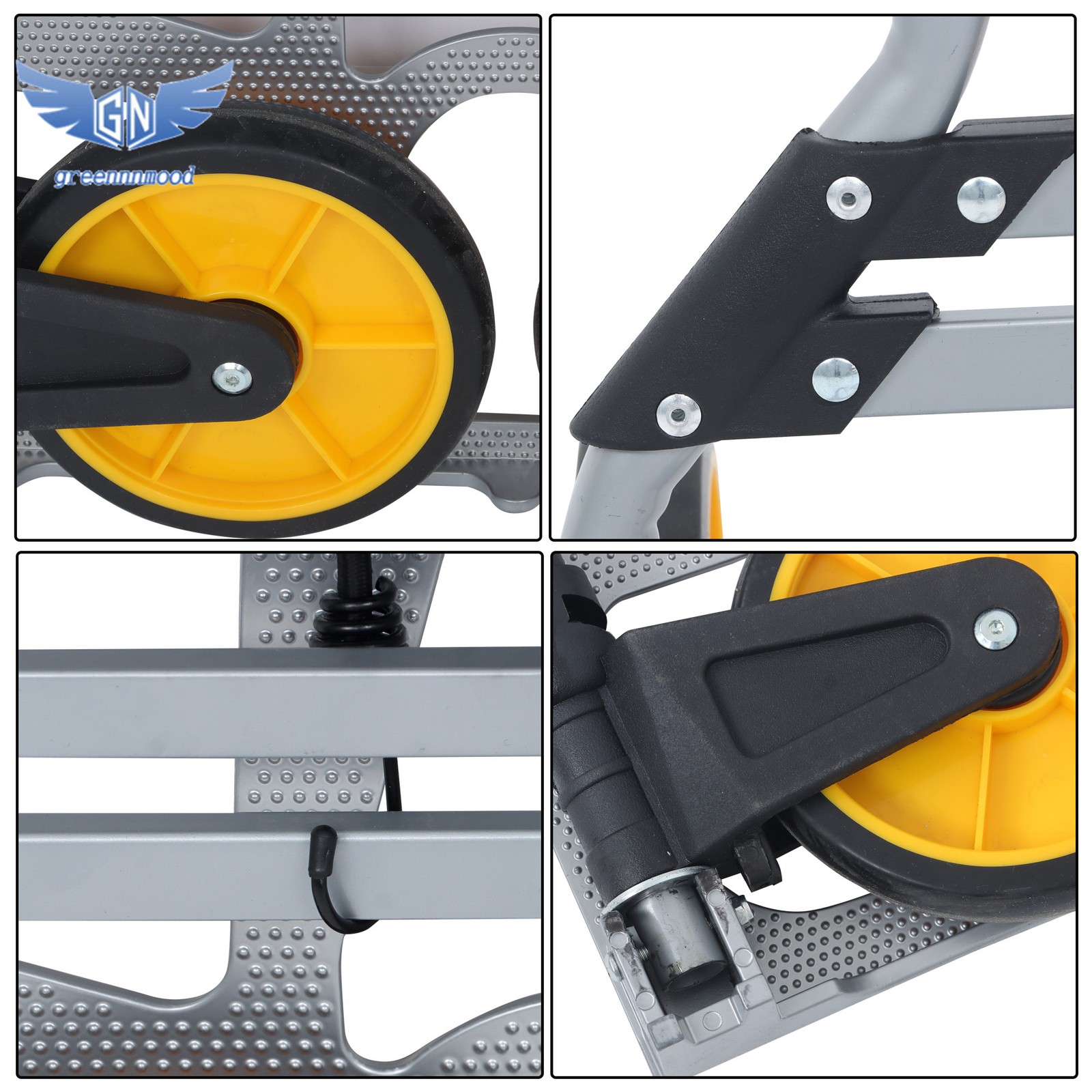 Alloy Steel Folding Trolley 264 lbs Heavy-Duty Luggage Trolley Cart