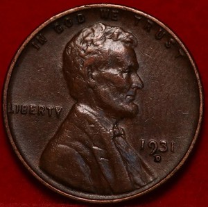 1931-D Denver Mint Copper Lincoln Wheat Cent