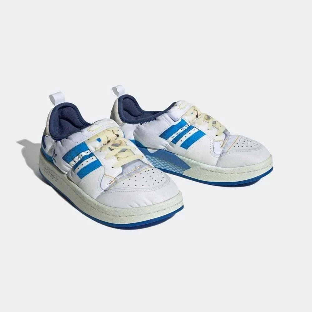 Adidas Puffylette Forum Low HP6698 White Team Royal Blue Men's 9 - 12 Originals