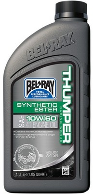 Bel-Ray Thumper Racing Synthetic Ester 4T Engine Oil 10W-60 1 Liter (99551-B1LW)
