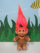 NATIVE AMERICAN INDIAN GIRL - 3" Russ Troll Doll - NEW IN ORIGINAL WRAPPER