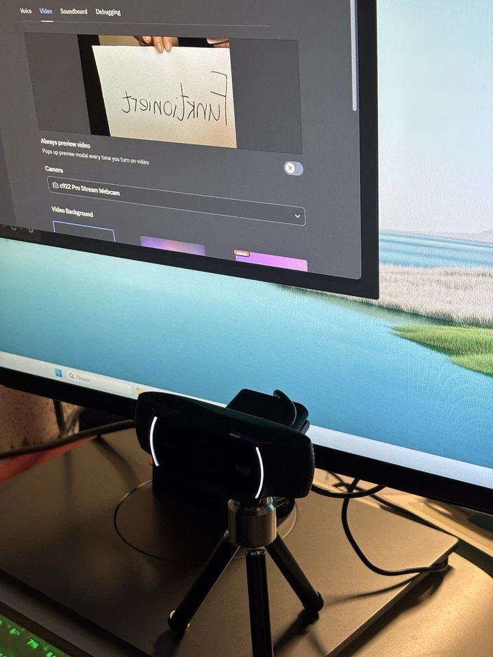 Logitech C922 PRO HD Stream Webcam 1080P 30FPS mit Mini Stativ/Top Zustand - Bild 4 von 4