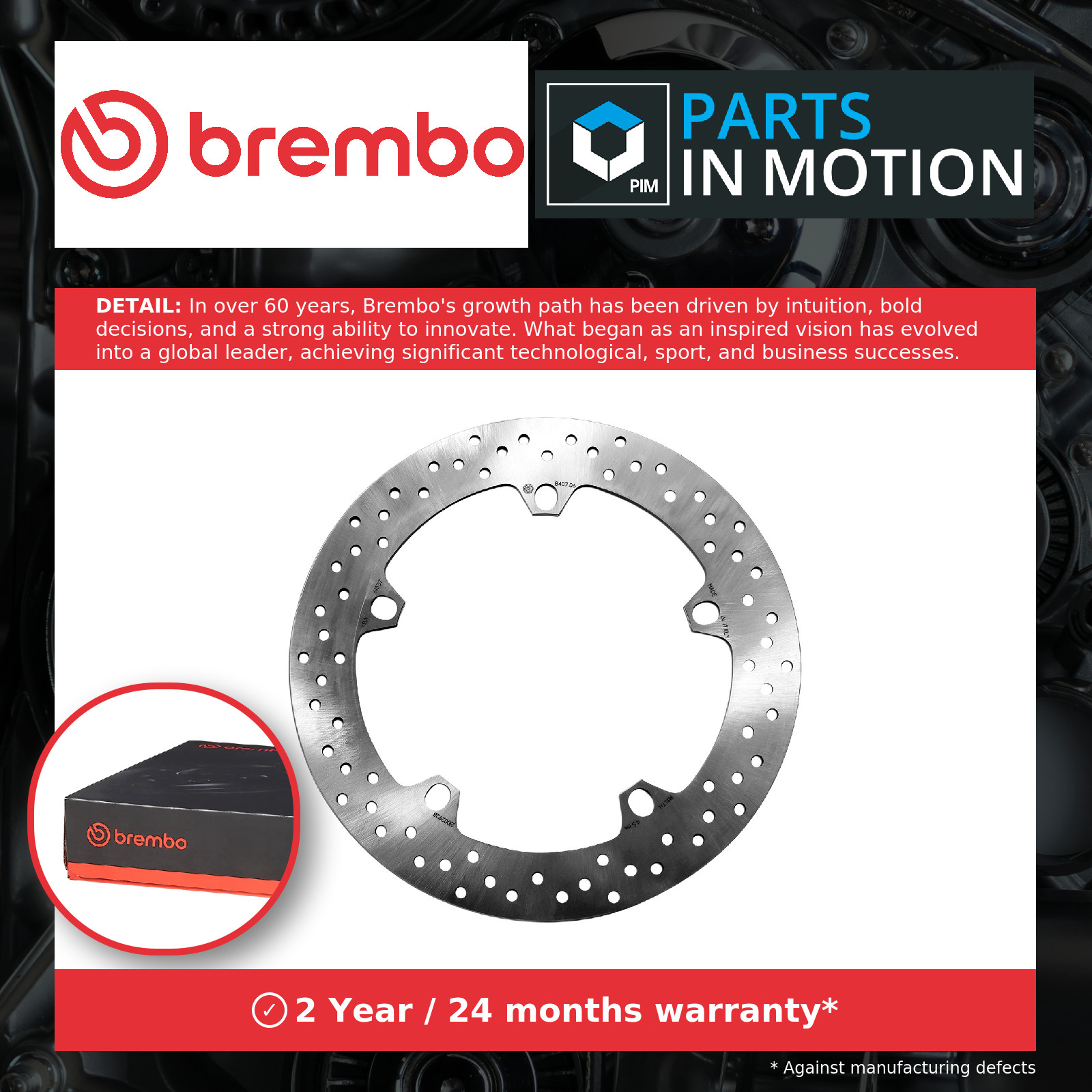 Brembo Serie Oro Fixed Front Brake Disc - 68.B407.D6 - Image 18