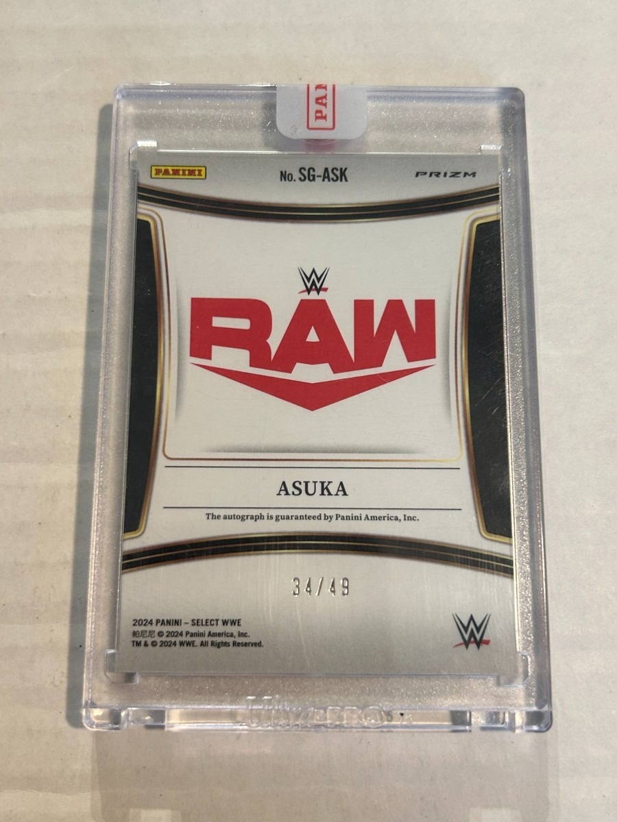 2024 PANINI SELECT WWE ASUKA 34/49 BLUE PRIZM AUTO PANINI SEALED