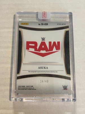 2024 PANINI SELECT WWE ASUKA 34/49 BLUE PRIZM AUTO PANINI SEALED