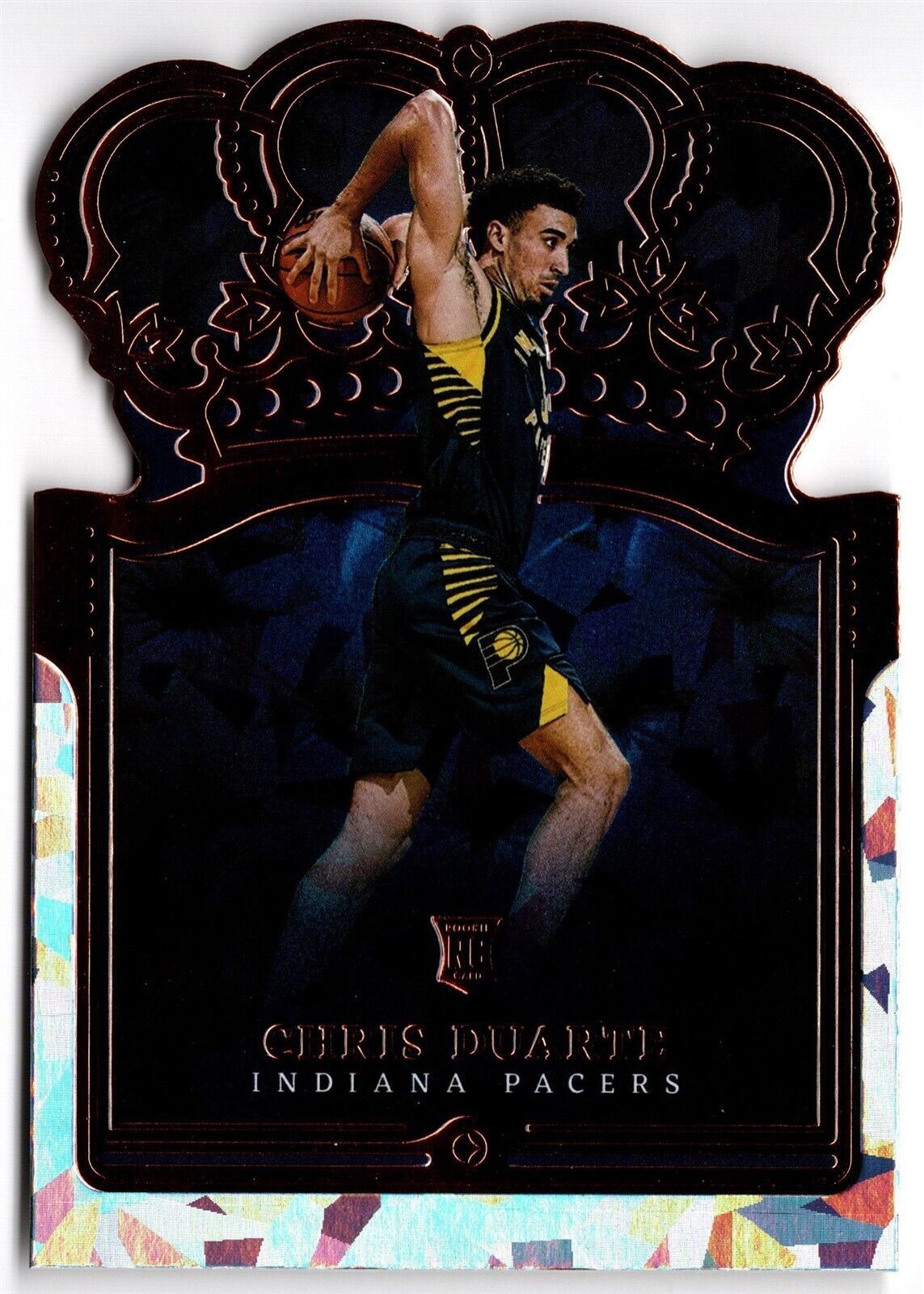 2021-22 Panini Crown Royale Bronze Crystal CHRIS DUARTE #81 Pacers RC Rookie