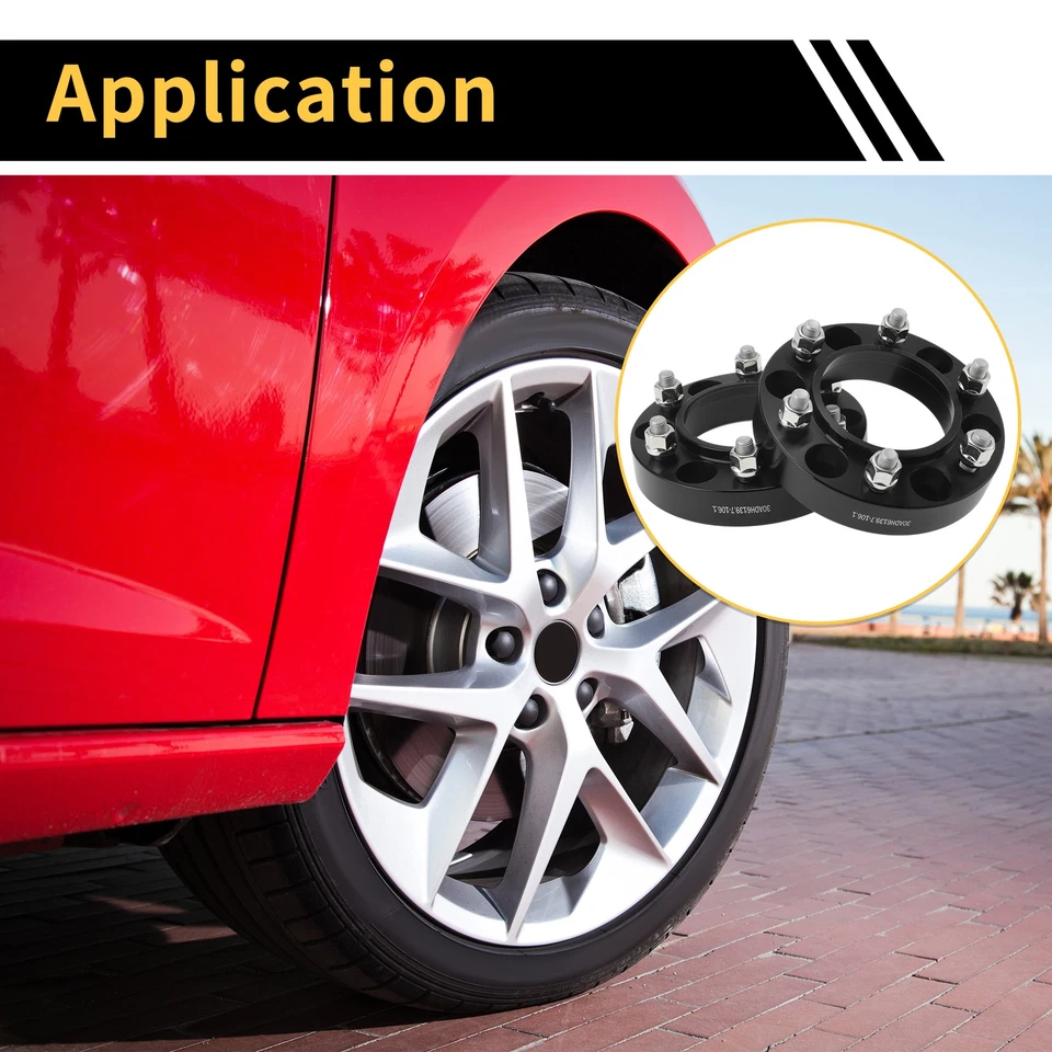 2 Pcs 6x139.7mm Wheel Spacers 106.1mm M12x1.5 for Toyota 4Runner 1989-2023 — 第 3/4 张图片