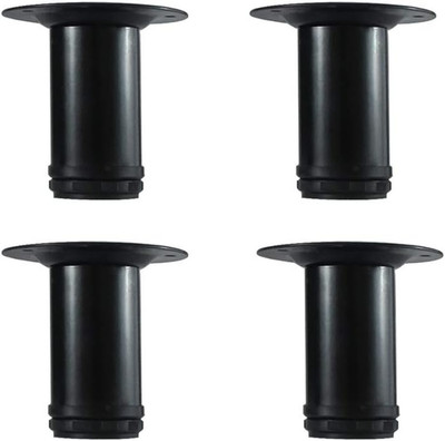 4 Inch Adjustable Metal Furniture Legs, Replacement Leg for Sofa Couch Chair Ott