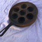 Vintage Griswold Cast Iron 962 Danish Pancake Egg Skillet Pan