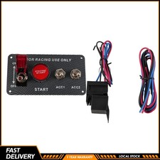 12v Race Car Toggle Ignition Engine Start Push Button Carbon Fiber Switch Panel 12v Race Car Toggle Ignition Engine Start Push Button Carbon Fiber Switch Panel