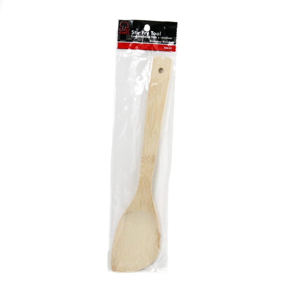Chef Craft Select Bamboo Stir Fry Spatula, 12 inch, Natural - Image 2 of 2