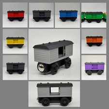 Wooden Railway Box Car Train Custom Made for Thomas Train Tracks