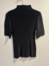ISSEY MIYAKE PLEATS PLEASE High Neck Top Black Size 3