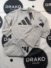 Adidas Kids Grey Tracksuit - Size 5-6 Years Old Brand New
