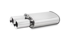 Vibrant Performance 1047 Streetpower Oval Muffler W Dual 3.5 Round Tips