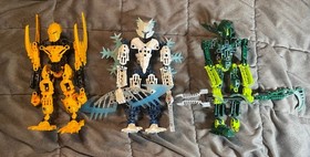 LEGO Bionicle Lot Glatorian (Gelu,Mata nui,Vastus) not complete, good condition