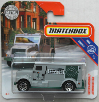 Matchbox International Armored Car grau/dunkelgrün Neu/OVP Geldtransporter MBX