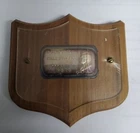 President John F Kennedy TONED 1oz 999 FINE Silver Bar in Wood Plaque