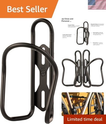 Titanium Bike Bottle Cage with 21mm Adjustment - 30g Lightweight Design