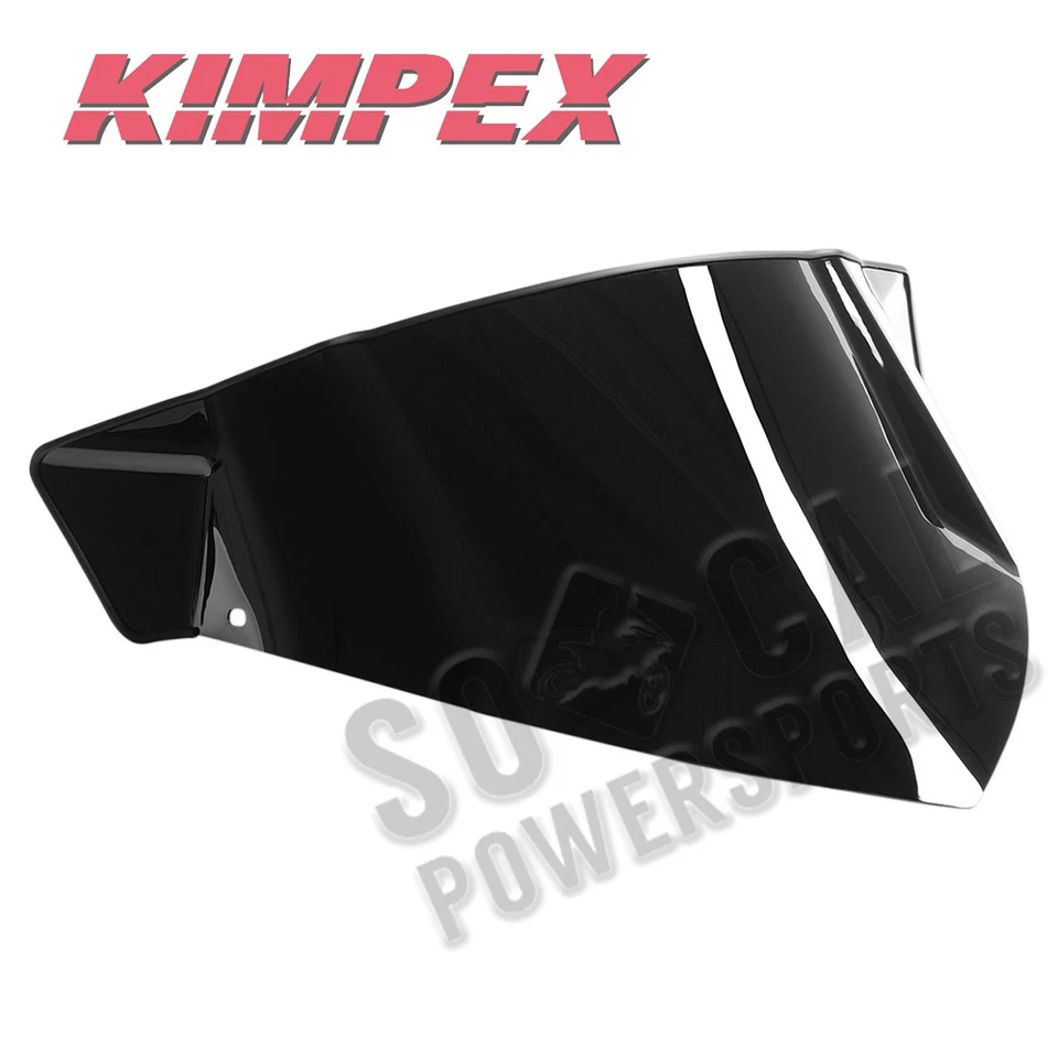 Parabrisas Kimpex-bajo-negro opaco para Arctic Cat XF 7000 2015 Cross Country Foto 2 de 3
