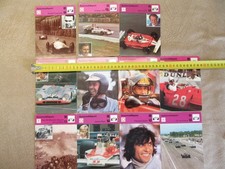 Sammelkarten Formel 1 verschiedene aus 1977 Lauda, Clark, Cevert, Hunt,